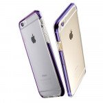 Wholesale iPhone SE (2020) / 8 / 7 LED Flash Clear Hybrid Case (Purple)